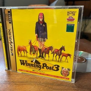 Vintage Japanese Import Winning Post 3 Sega Saturn KOEI 1998 With Instuctions